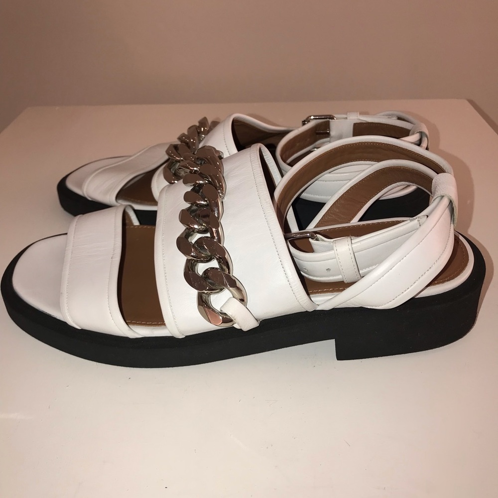Givenchy White leather Chain sandals - Picture 4 of 6